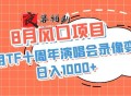 利用TF十周年演唱会录像变现+录像
