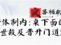 单位阳谋：讲透体制内单位门道251节